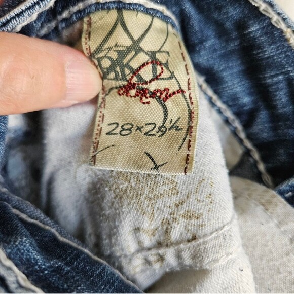 BKE Jeans Womens 28 x 29.5 (30x29) Sabrina Low Rise Boot Stretch Distressed GUC - Picture 3 of 10